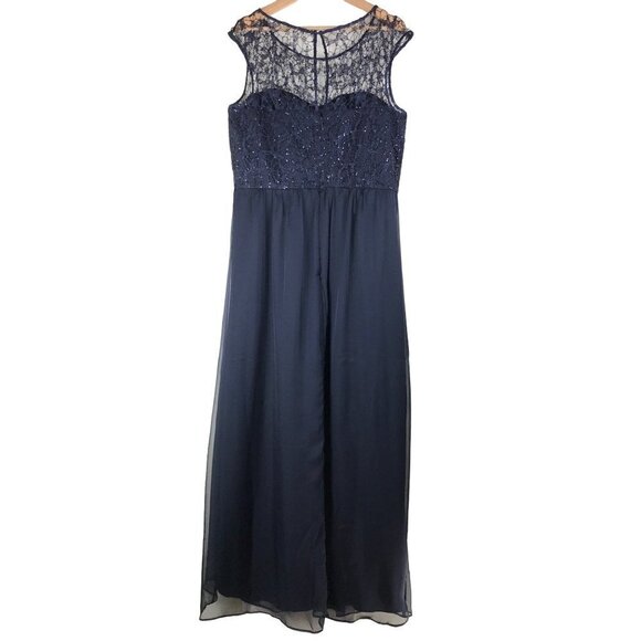 City Chic Maxi Sparkle Love in Midnight Size M/18 - Picture 2 of 10